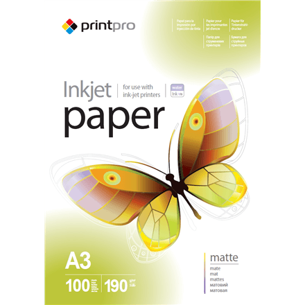 ColorWay PrintPro Photo Paper A3 190g/m² matt 100 lehte