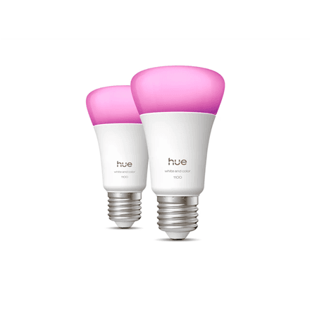 Philips Hue WCA 1100 A60 2P EU E27 LED bulb, dimmable, white and colour