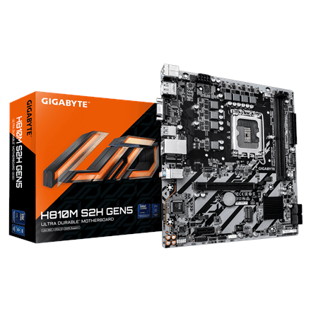 Gigabyte H810M S2H GEN5 motherboard, LGA1851, DDR5