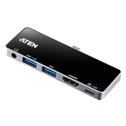 Aten UH3238 USB-C dokk, 5-in-1 reisijaoks