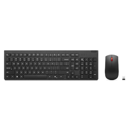 Lenovo Essential juhtmeta klaviatuur ja hiir, venekeelne, must