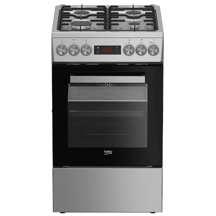 Beko FSM52321DXDT gaasipliit elektriahjuga, 50 cm, roostevaba