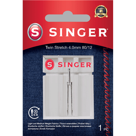 Singer Twin Stretch 4.0 80/12 dekoratiivsed nõelad