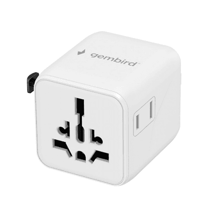 Gembird TPA-INT-01-W universal travel power adapter white