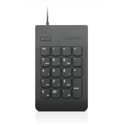 Lenovo USB Numeric Keypad Gen II must arvuti lisaklahvistik