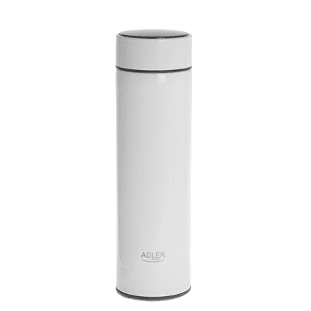 Термобутылка Adler AD 4506w, сталь и силикон, белая