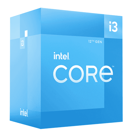 Intel Core i3-12100 processor, 4 cores, 8 threads, LGA1700