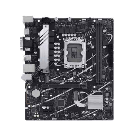 Asus PRIME B760M-K D4 emaplaat, LGA1700, Micro ATX, DDR4