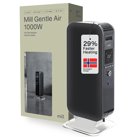 Mill AB-H1000DN Oil Filled Radiator 1000W Black