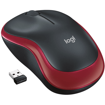 Logitech | Mouse | M185 | Wireless | Red