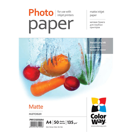 ColorWay PM135050A4 135 g/m² A4 Matte Photo Paper