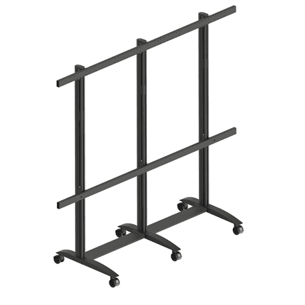 EDBAK Floor stand | TRV400.006 Videoconferencing trolley for Samsung | Height adjustment | 130 " | Maximum weight (capacity) 200 kg | Black