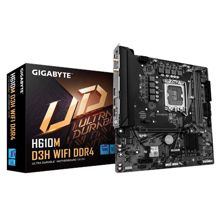 Gigabyte H610M D3H WIFI DDR4 motherboard, LGA1700