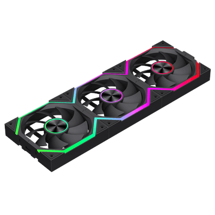 Gamemax FN12A-N2 WL korpuse ventilaator 120 mm, must