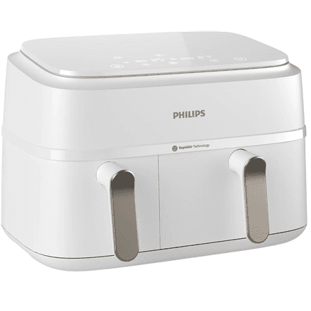 Philips Double basket Airfryer | NA353/10 3000 series | Power 2750 W | Capacity 9 L | Rapid Air Plus | White