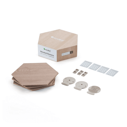 Nanoleaf Elements Wood Look Hexagons 3 шт расширение 4000K
