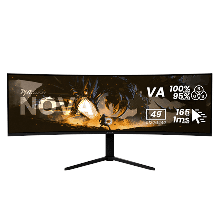 Arozzi Nova 49" 5120x1440 165Hz монитор для игр