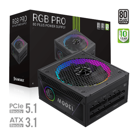 Gamemax RGB PRO 1300P 1300W Platinum modular power supply