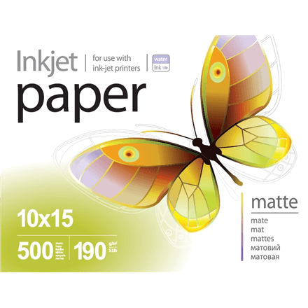 ColorWay PrintPro Photo Paper, 500 sheets | Matte | 190 g/m² | 10x15