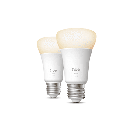 Philips Hue W 1100 A60 2P EU | E27 | 9.5 W | Soft white light | Bluetooth and Zigbee