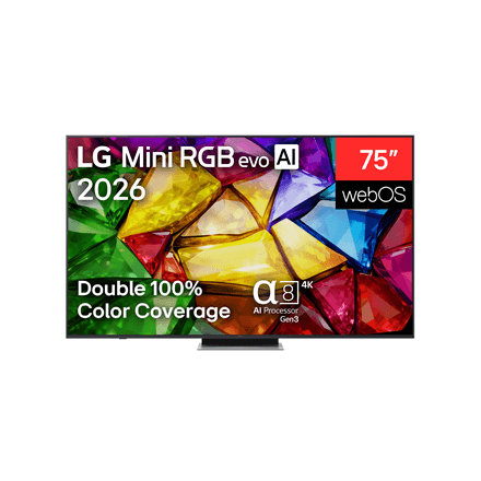 LG 75MRGB87B3B 75" 4K Mini RGB evo Smart TV