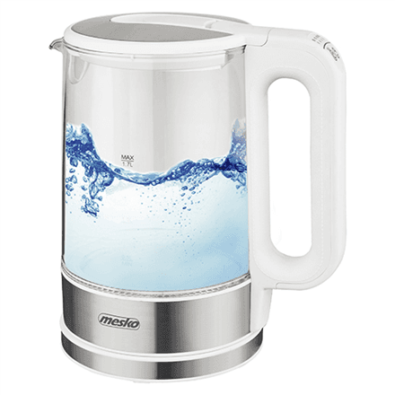 Mesko MS 1301w электрический чайник 1.7л стеклянный