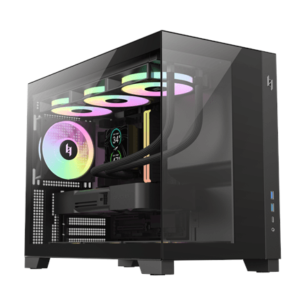 Gamemax NEX C33 BK Micro ATX PC Case