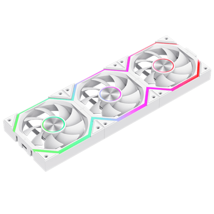 Gamemax FN12A-N2 WL-W korpuse ventilaator 120 mm, valge