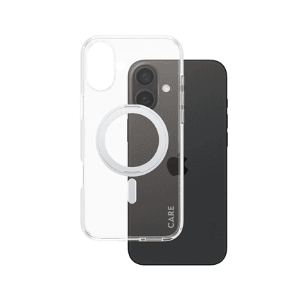 CARE Feature case with MagSafe for iPhone 16 Plus, silver