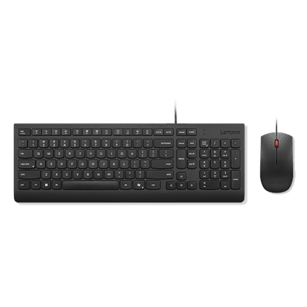 Lenovo Essential Wired Combo klaviatuur ja hiir must