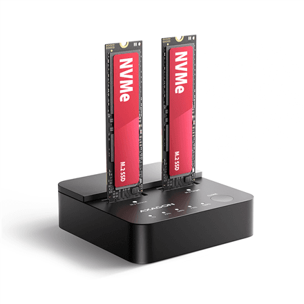AXAGON ADSA-M2C22L dokk kahele M.2 NVMe SSD-le, USB-C 20 Gbit/s