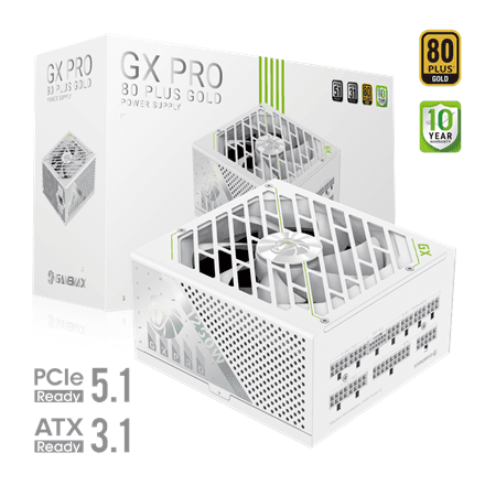 Gamemax GX PRO 1250G WH 1250W Gold блок питания