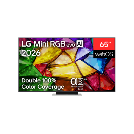 LG 65MRGB87B3B 65" 4K Mini RGB evo Smart TV