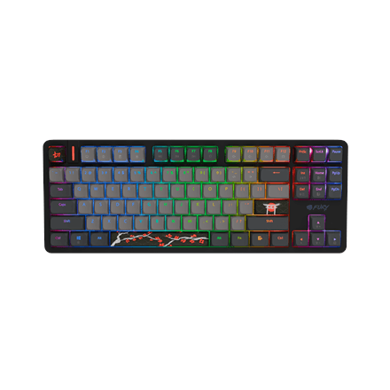 Fury Kanabo K6 | Gaming Keyboard | Wired | US | Linear | Black/Gray