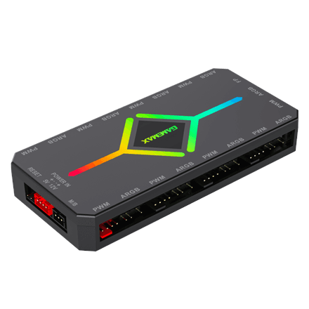 Gamemax V4.0 ARGB and PWM hub, black