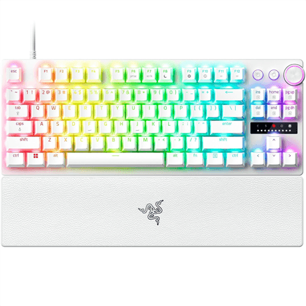 Razer Huntsman V3 Pro Tenkeyless | Gaming Keyboard | Wired | US | Razer Analog Optical Switch Gen-2 | White