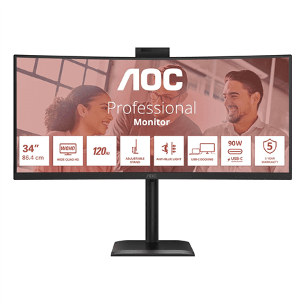 AOC CU34E4CW 34" UWQHD 120Hz monitor
