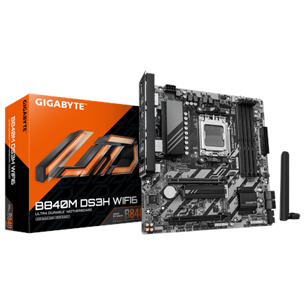 Gigabyte B840M DS3H WIFI6 emaplaat, AM5, DDR5