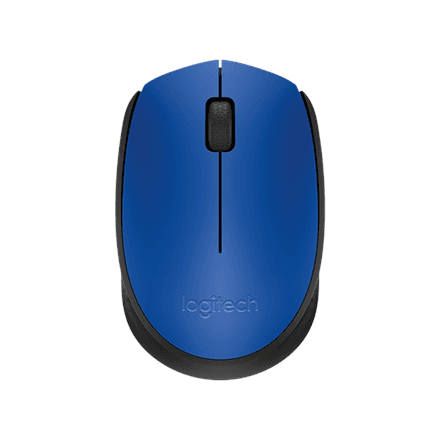 Logitech M171 wireless hiir, 1000 DPI, must/sinine