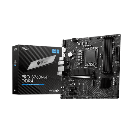 Материнская плата MSI PRO B760M-P DDR4, LGA1700, Micro ATX