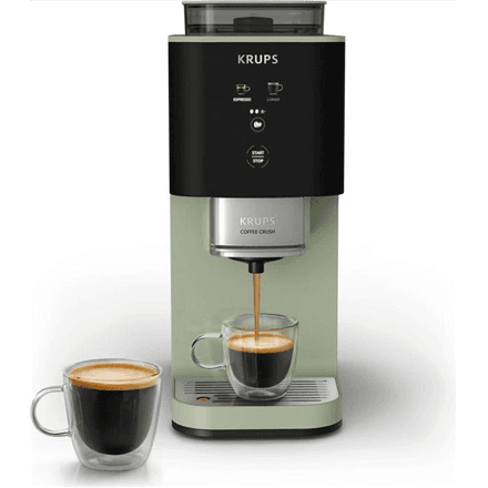 Krups Coffee Maker | SA401LE0 Crush | Pump pressure 15 bar | Automatic | Black/Green | 1370 W