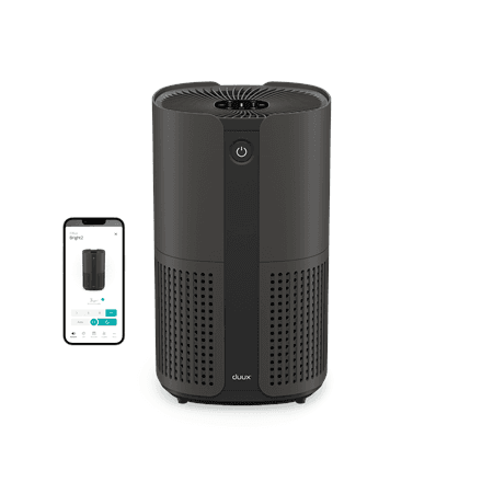 Duux Bright 2 smart air purifier, up to 42 m², timer, black