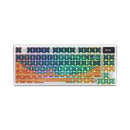 MSI FORGE GK600 TKL Wireless MARS klaviatuur, mehaaniline, Bluetooth