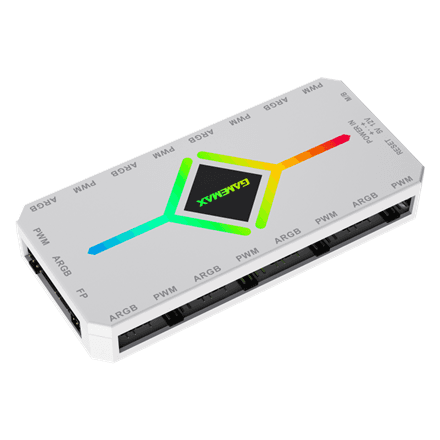 Gamemax V4.0 ARGB and PWM hub, white