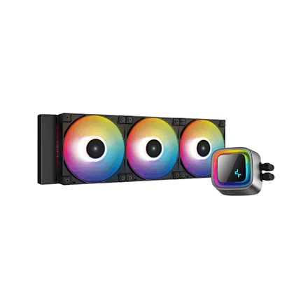 Deepcool LS720 A-RGB жидкостное охлаждение 360 мм, чёрное, Intel/AMD