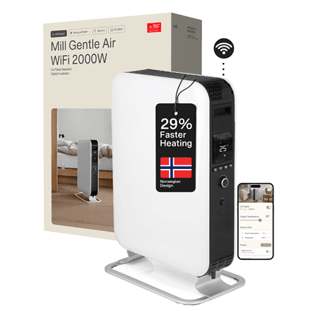 Mill OIL2000WIFI3 GEN3 õliradiaator 2000 W, WiFi-termostaat, kuni 24 m²