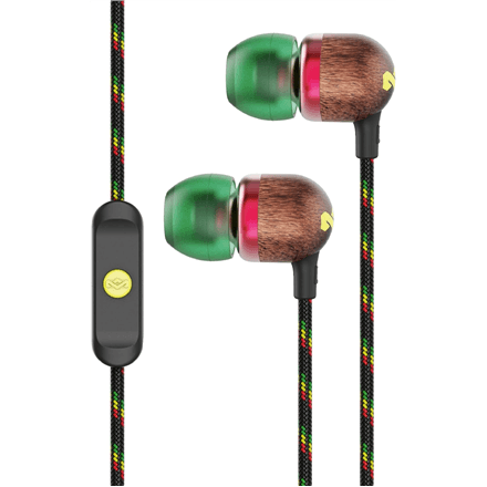 Marley Smile Jamaica wired in-ear earbuds with microphone