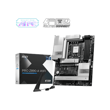 MSI PRO Z890-A WIFI motherboard, LGA1851, DDR5