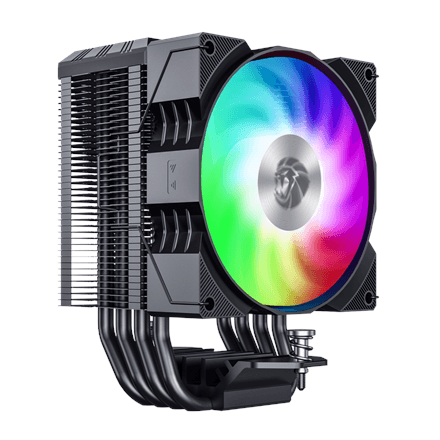 Gamemax Gamma 90 Digital CPU air cooler with display, black