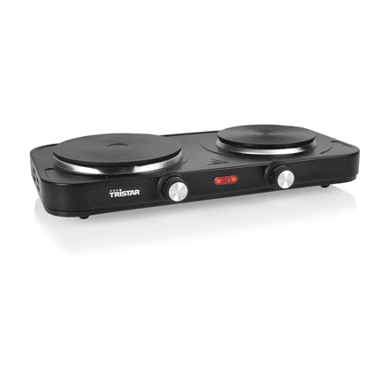 Tristar Table Hob | KP-6152 | Number of burners/cooking zones 2 | Electric | Black
